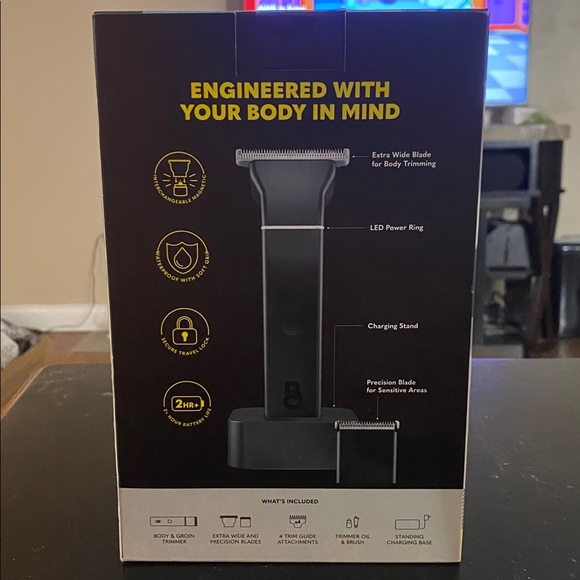 Beard Club NIB Body & Groin‎ Trimmer Extra Wide Blade 100% Waterproof Shaver - Picture 3 of 6